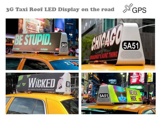 il taxi senza fili di pubblicità principale programmabile senza fili P5 di 3G WIFI ha condotto l'esposizione della luce superiore