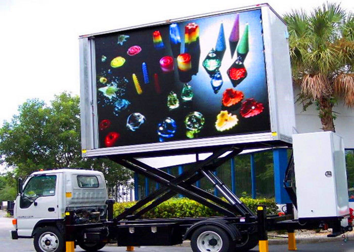 Passo del pixel montato rimorchio mobile dell'esposizione di LED di pubblicità dell'automobile dello schermo del LED video 8mm fornitore